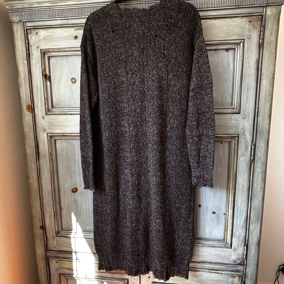 R13 Gray Distressed Long Cardigan - Picture 16 of 16